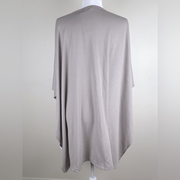 Yana K | Milan Open Front Comfy Lagenlook French Terry Cardigan Mocha | OS - Picture 7 of 13